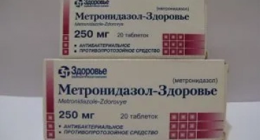 Характеристики на лекарството метронидазол